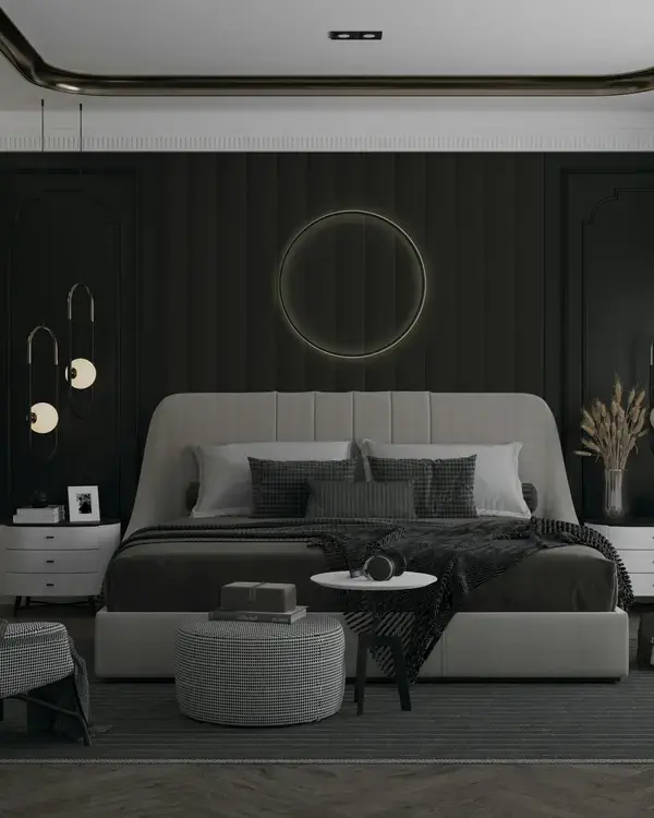 Aria Curved King Bed