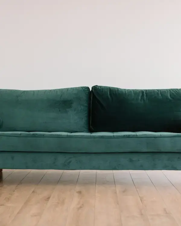 Emerald Velvet Three-Seater